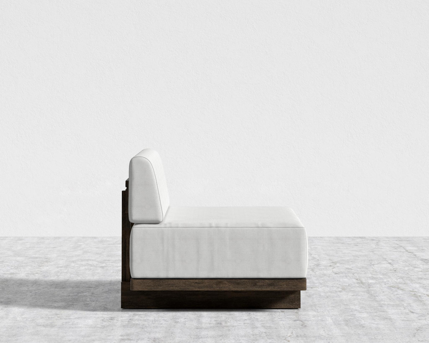 Kyoto Armless - Kyoto Truffle - Deep-cut, Performance Linen - Swan