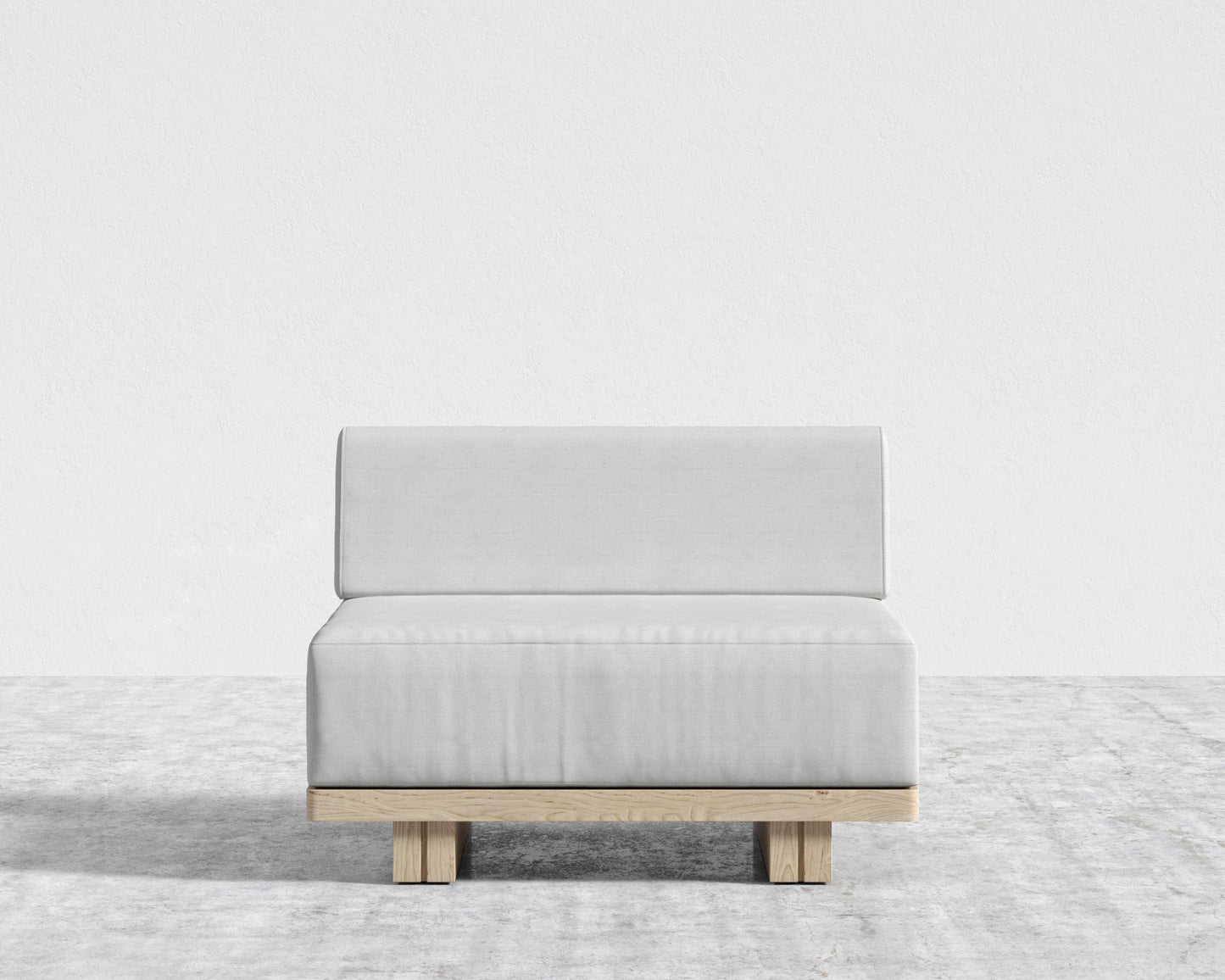 Kyoto Armless - Kyoto Truffle - Deep-cut, Performance Linen - Swan