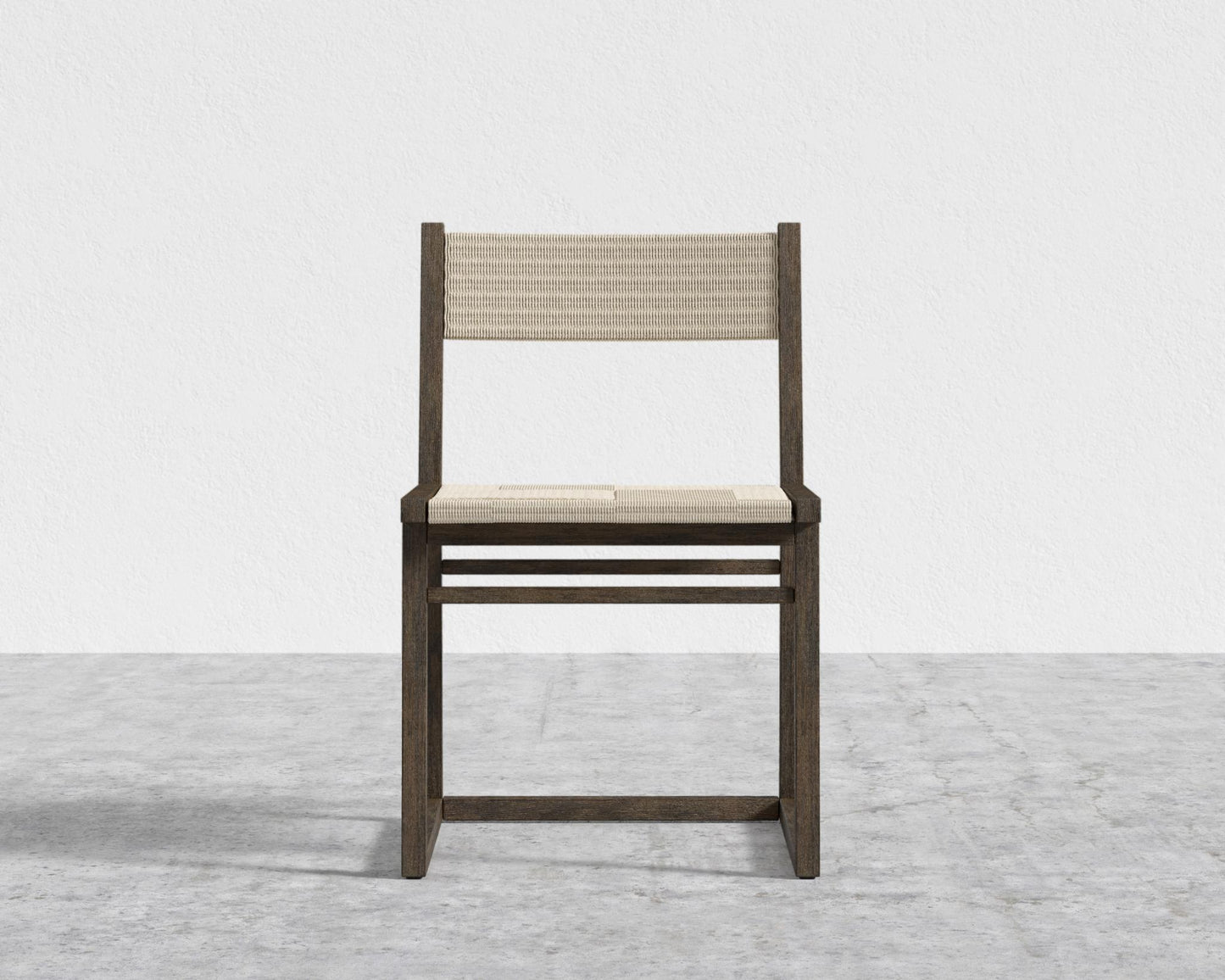 Kyoto Hand-Woven Dining Chair - Seat Color - Natural Seat Cord, Kyoto Truffle - Deep-cut