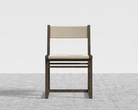 Kyoto Hand-Woven Dining Chair - Seat Color - Natural Seat Cord, Kyoto Truffle - Deep-cut