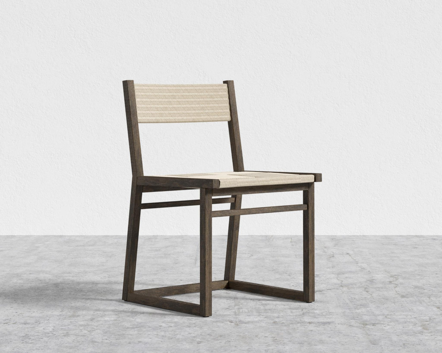 Kyoto Hand-Woven Dining Chair - Seat Color - Natural Seat Cord, Kyoto Truffle - Deep-cut