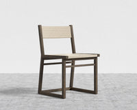 Kyoto Hand-Woven Dining Chair - Seat Color - Natural Seat Cord, Kyoto Truffle - Deep-cut