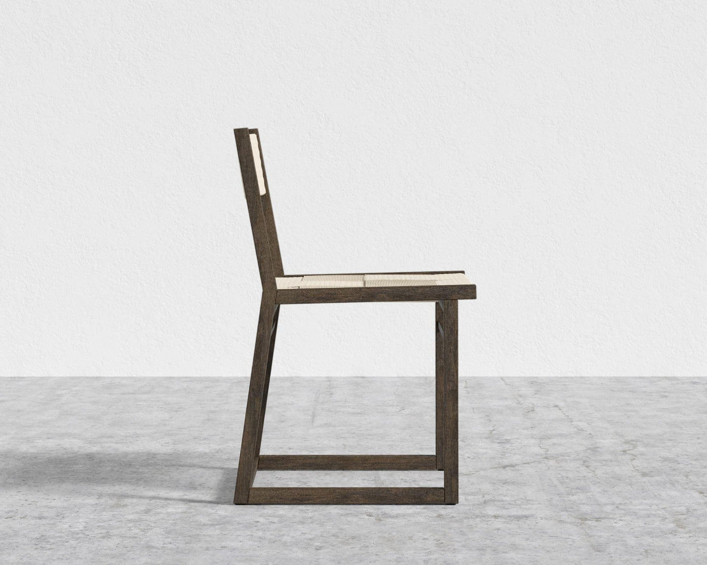 Kyoto Hand-Woven Dining Chair - Seat Color - Natural Seat Cord, Kyoto Truffle - Deep-cut