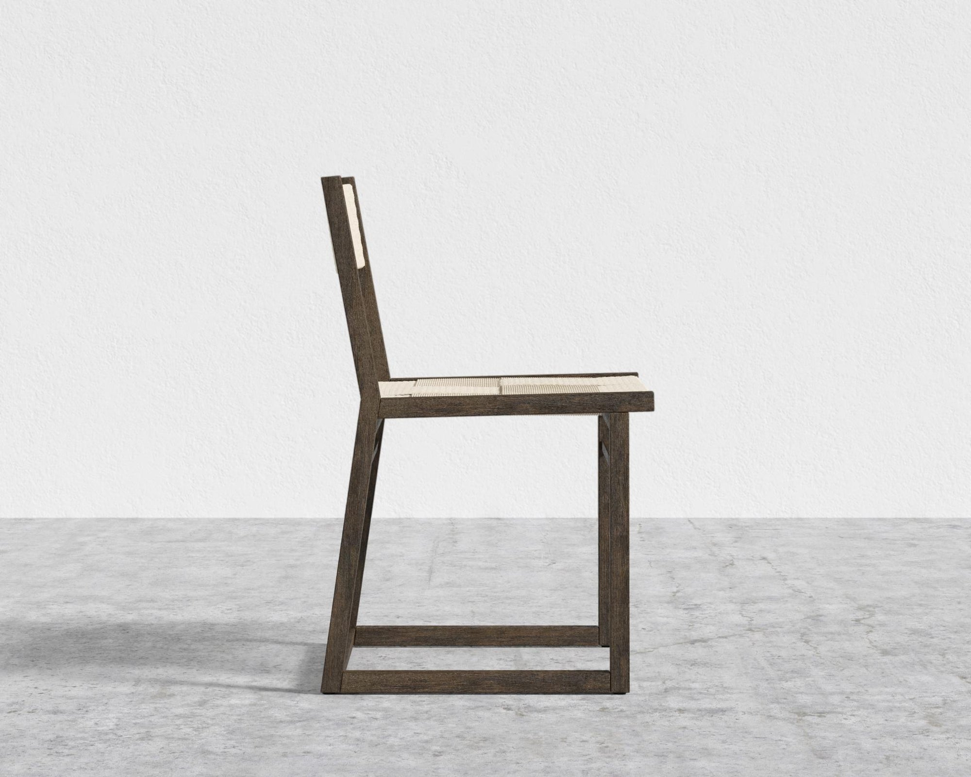 Kyoto Hand-Woven Dining Chair - Seat Color - Natural Seat Cord, Kyoto Truffle - Deep-cut