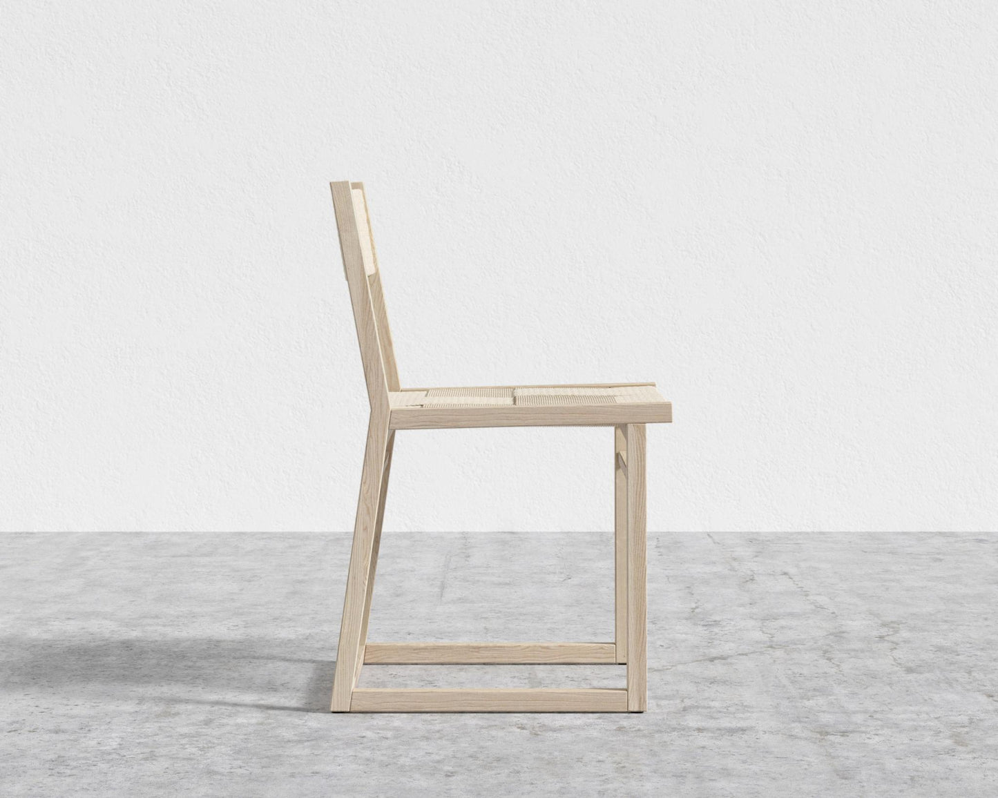 Kyoto Hand-Woven Dining Chair - Seat Color - Natural Seat Cord, Kyoto Light Ash