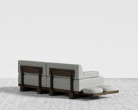 Kyoto Loveseat - Kyoto Truffle - Deep-cut, Performance Linen - Dove