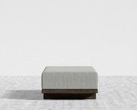 Kyoto Ottoman - Kyoto Truffle - Deep-cut, Performance Linen - Dove