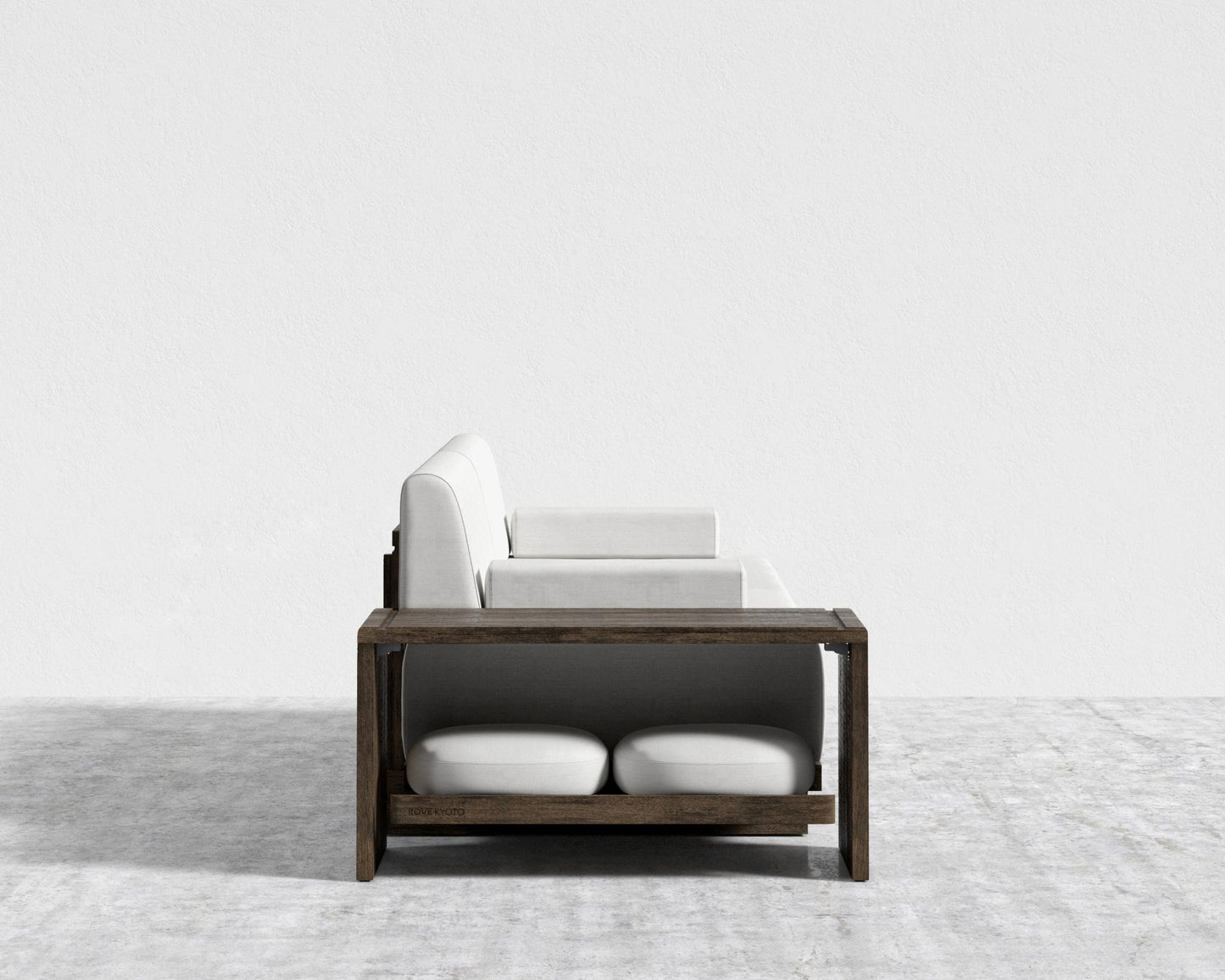 Kyoto Modular Sofa - Kyoto Truffle - Deep-cut, Performance Linen - Swan