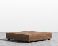 Liza Coffee Table - Walnut - 40" x 40" | 102 x 102cm, Black Metal, Walnut Veneer