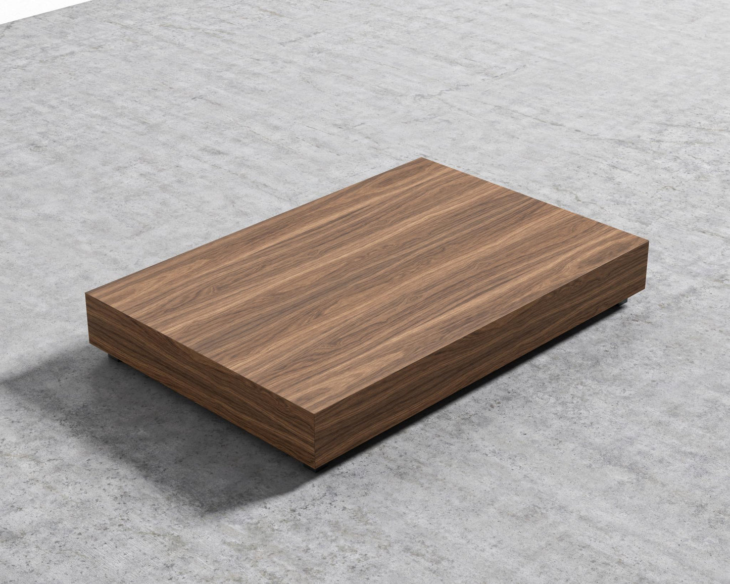 Liza Coffee Table - Walnut - 40" x 60" | 102 x 152cm, Black Metal, Walnut Veneer