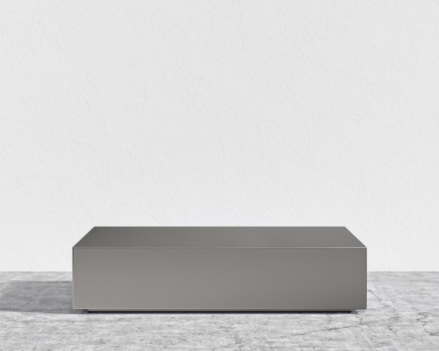Liza Coffee Table - Brushed Stainless Steel - 40" x 40" | 102 x 102cm, Brushed Stainless Steel