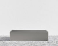Liza Coffee Table - Brushed Stainless Steel - 40" x 40" | 102 x 102cm, Brushed Stainless Steel