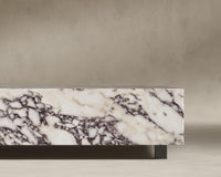 Liza Coffee Table - Marble (Black Label) - 40" x 40" | 102 x 102cm, Matte Black - Liza Coffee Table, Viola Marble