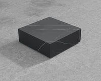 Liza Coffee Table Grande - Black - Liza Outdoor, 40" x 40" | 102 x 102cm, Black Pietra Ceramic