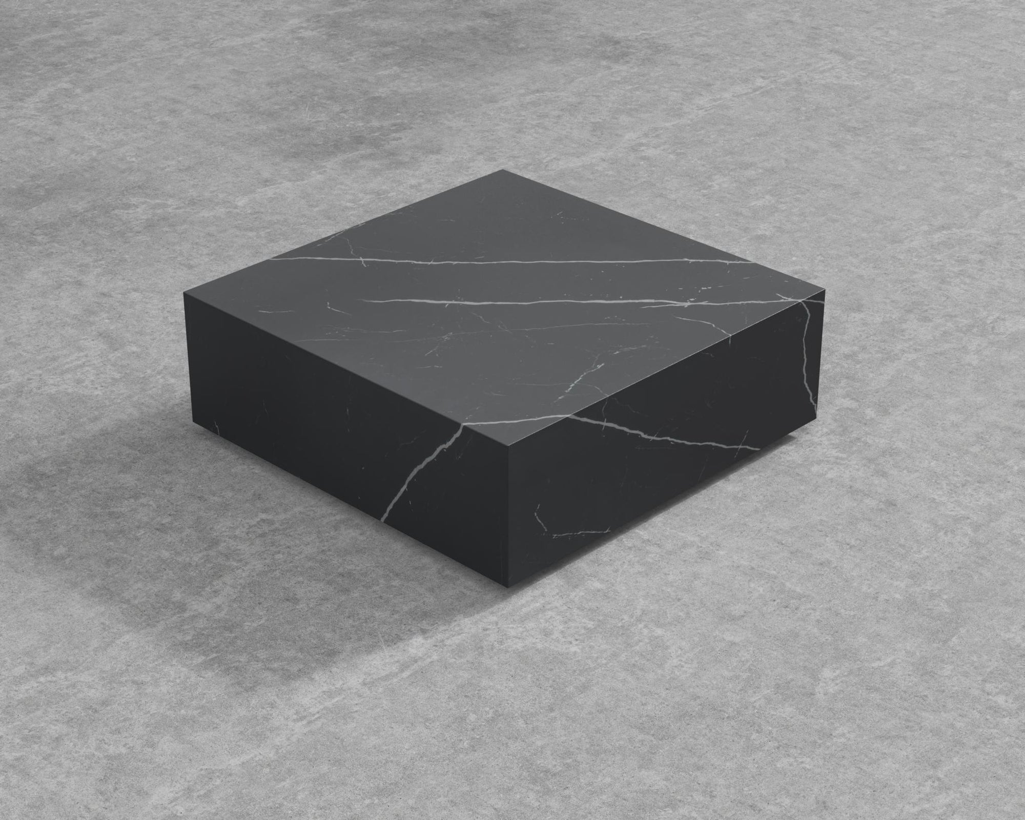 Liza Coffee Table Grande - Black - Liza Outdoor, 40" x 40" | 102 x 102cm, Black Pietra Ceramic