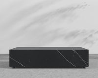 Liza Coffee Table Grande - Black - Liza Outdoor, 40" x 40" | 102 x 102cm, Black Pietra Ceramic