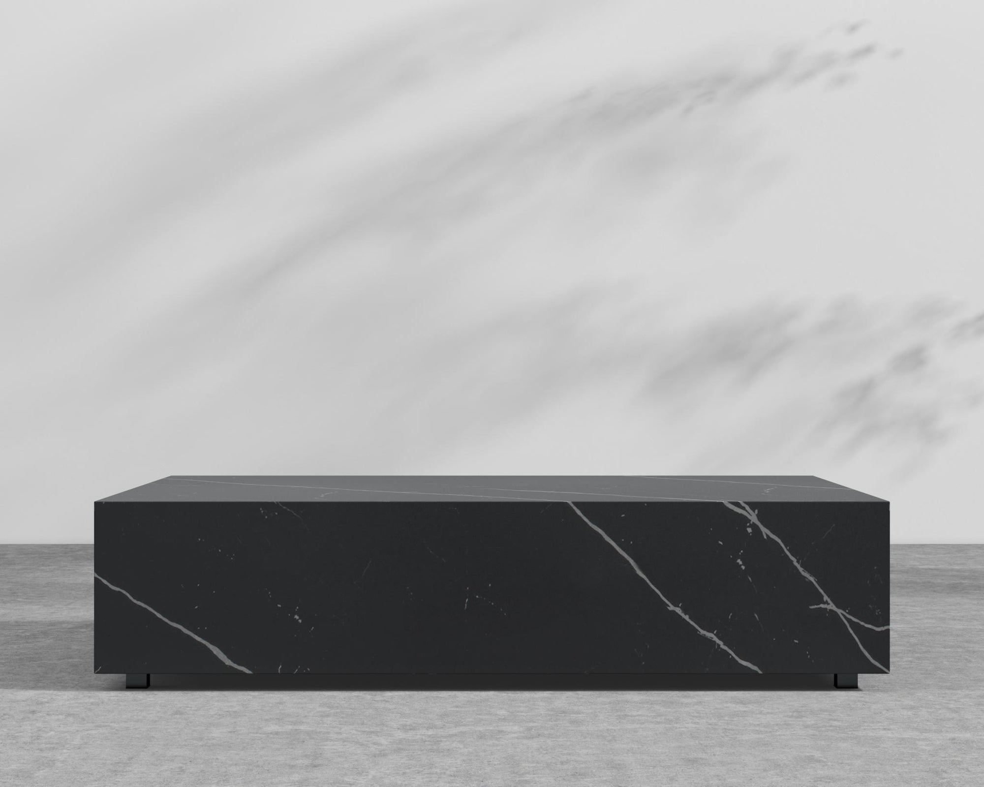 Liza Coffee Table Grande - Black - Liza Outdoor, 40" x 40" | 102 x 102cm, Black Pietra Ceramic