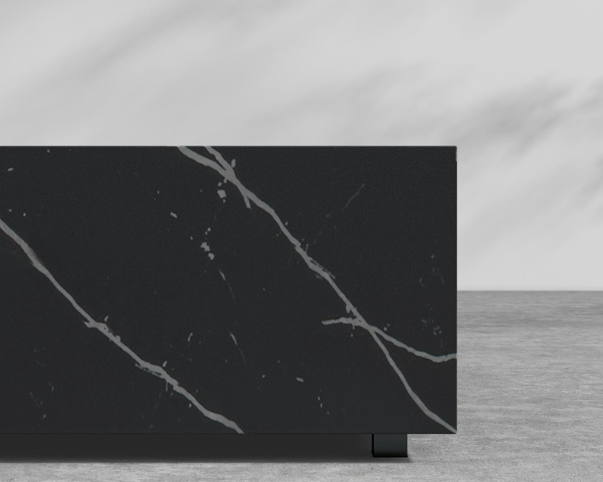 Liza Coffee Table Grande - Black - Liza Outdoor, 40" x 40" | 102 x 102cm, Black Pietra Ceramic