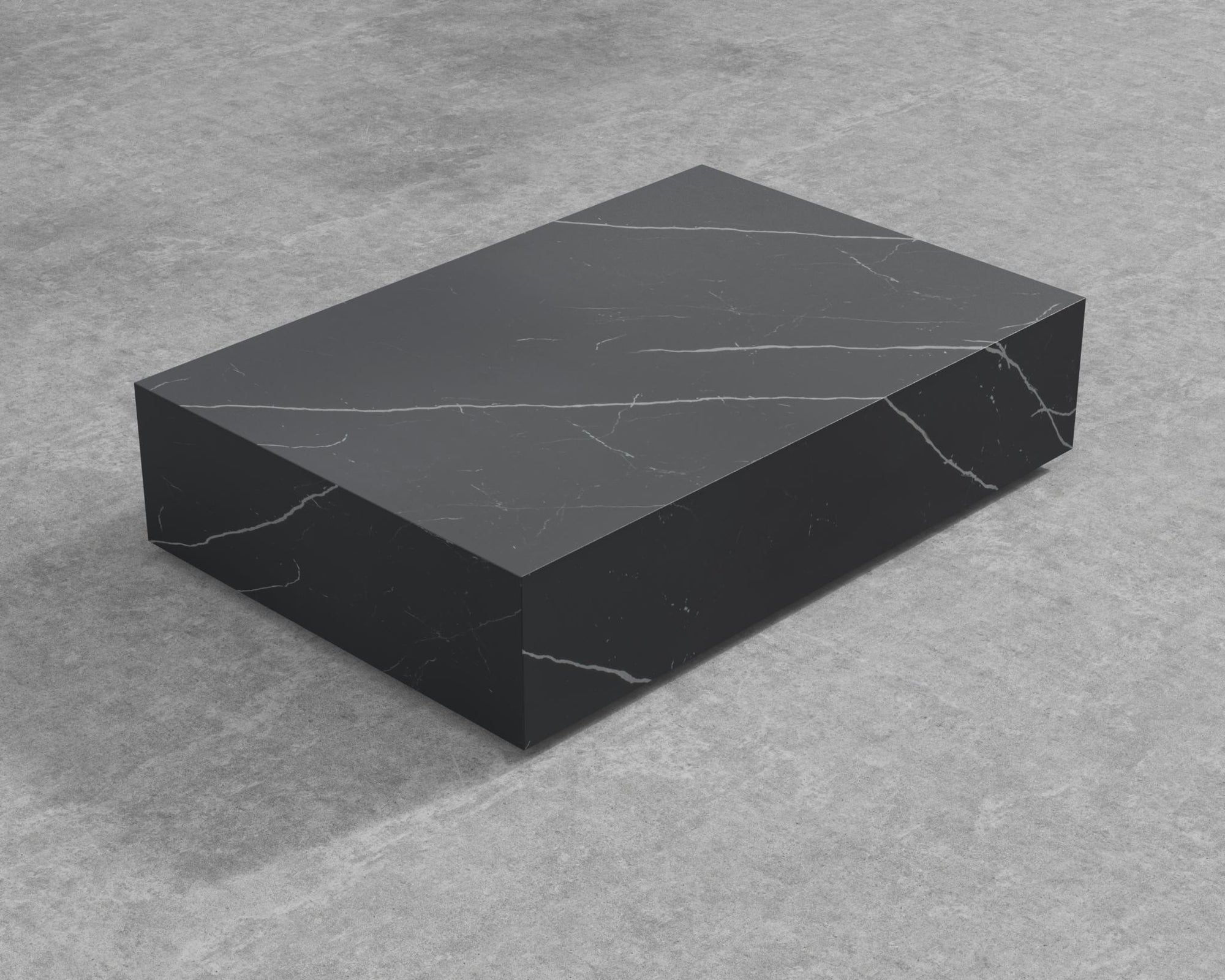 Liza Coffee Table Grande - Black - Liza Outdoor, 40" x 40" | 102 x 102cm, Black Pietra Ceramic