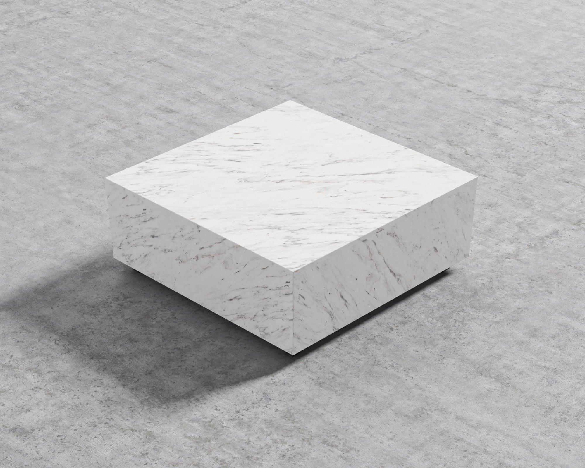 Liza Coffee Table Grande - Marble - 40" x 60" | 102 x 152cm, Matte Black - Liza Coffee Table, White Carrara Marble
