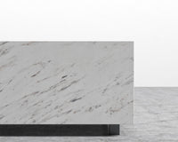 Liza Coffee Table Grande - Marble - 40" x 60" | 102 x 152cm, Matte Black - Liza Coffee Table, White Carrara Marble