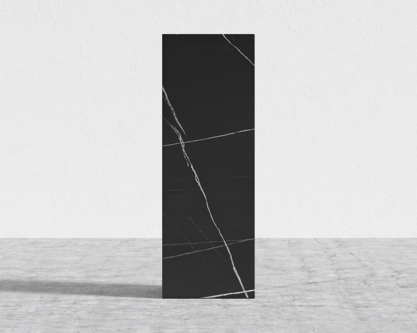 Liza Pedestal - Ceramic - Large, Black Pietra Ceramic