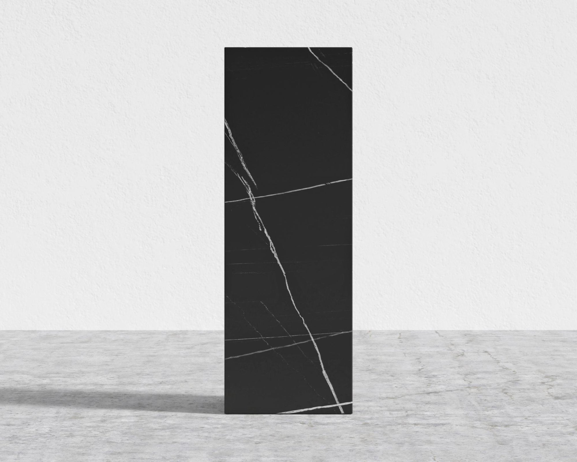 Liza Pedestal - Ceramic - Large, Black Pietra Ceramic