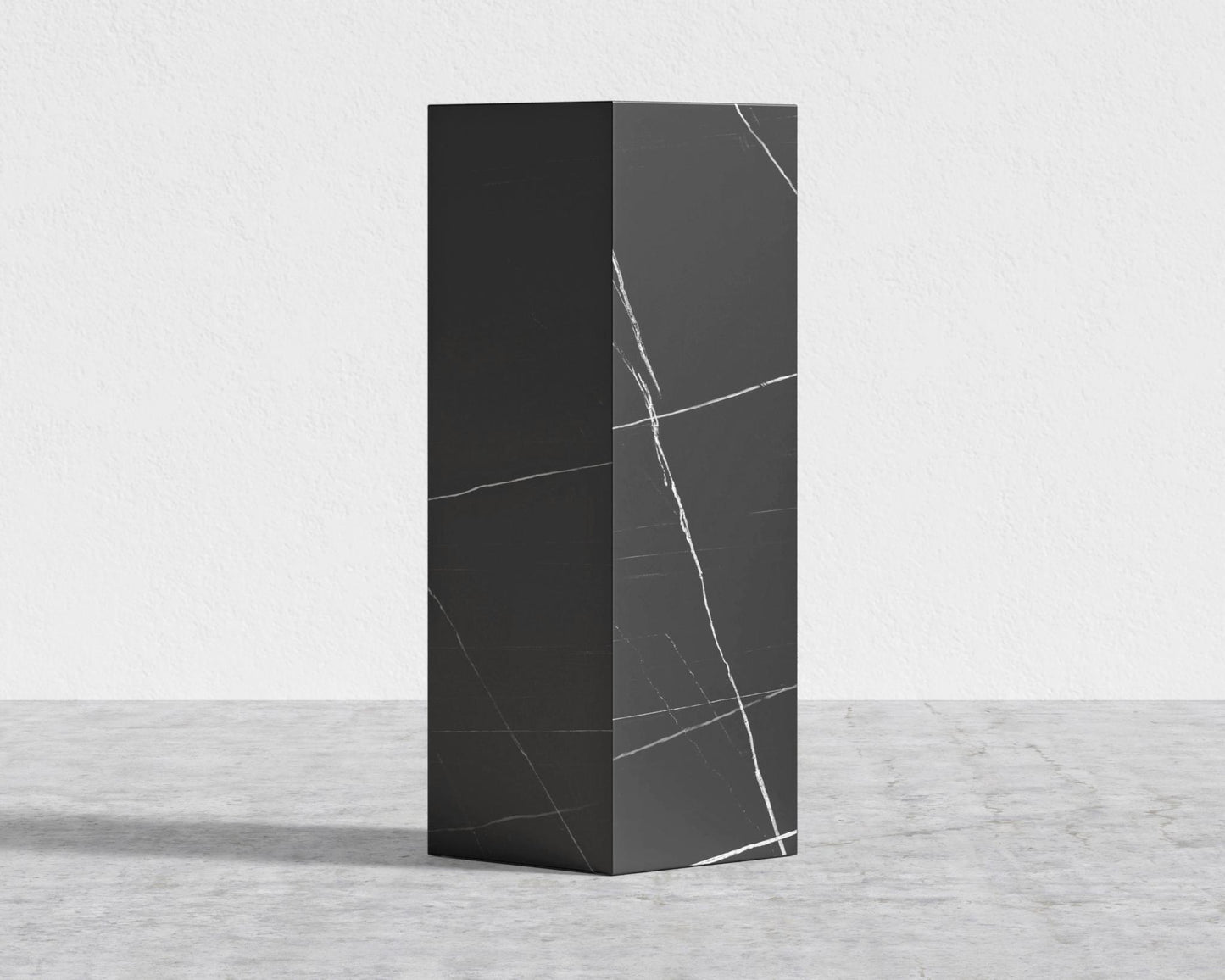 Liza Pedestal - Ceramic - Large, Black Pietra Ceramic