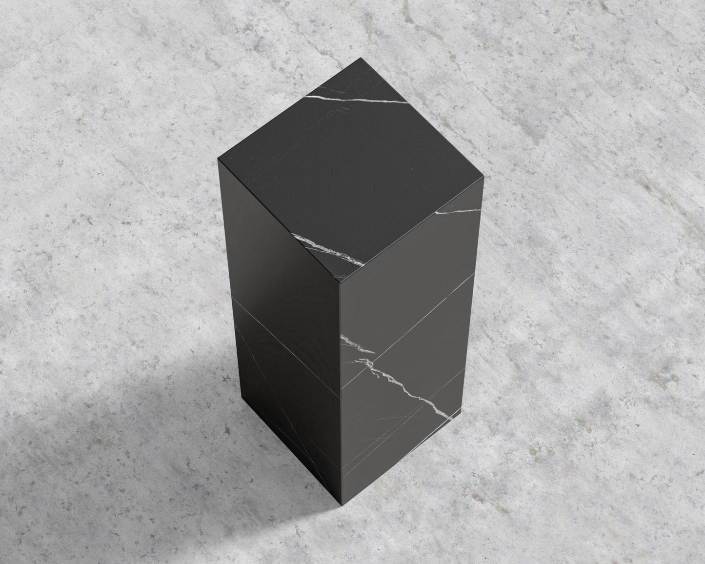 Liza Pedestal - Ceramic - Large, Black Pietra Ceramic