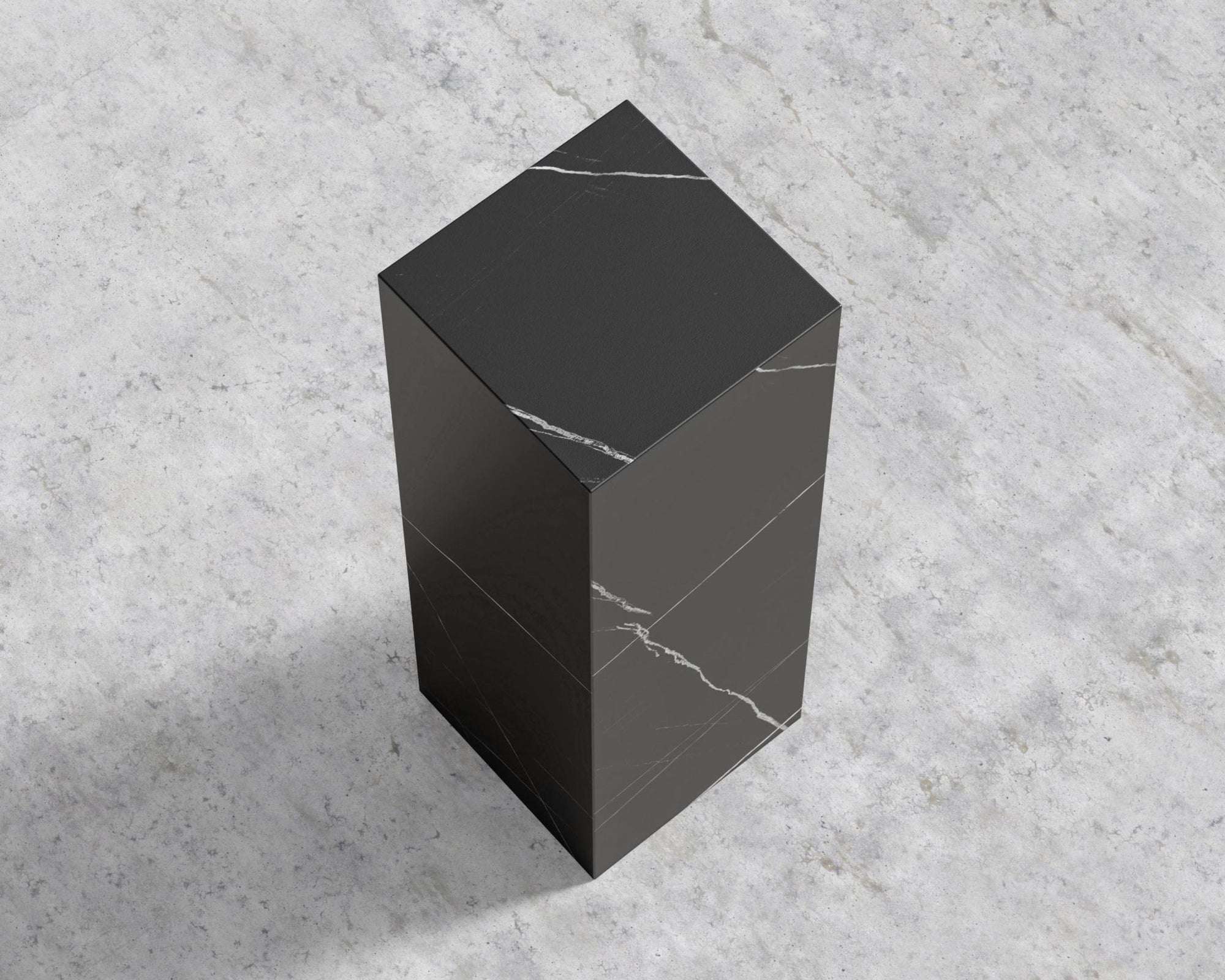 Liza Pedestal - Ceramic - Large, Black Pietra Ceramic