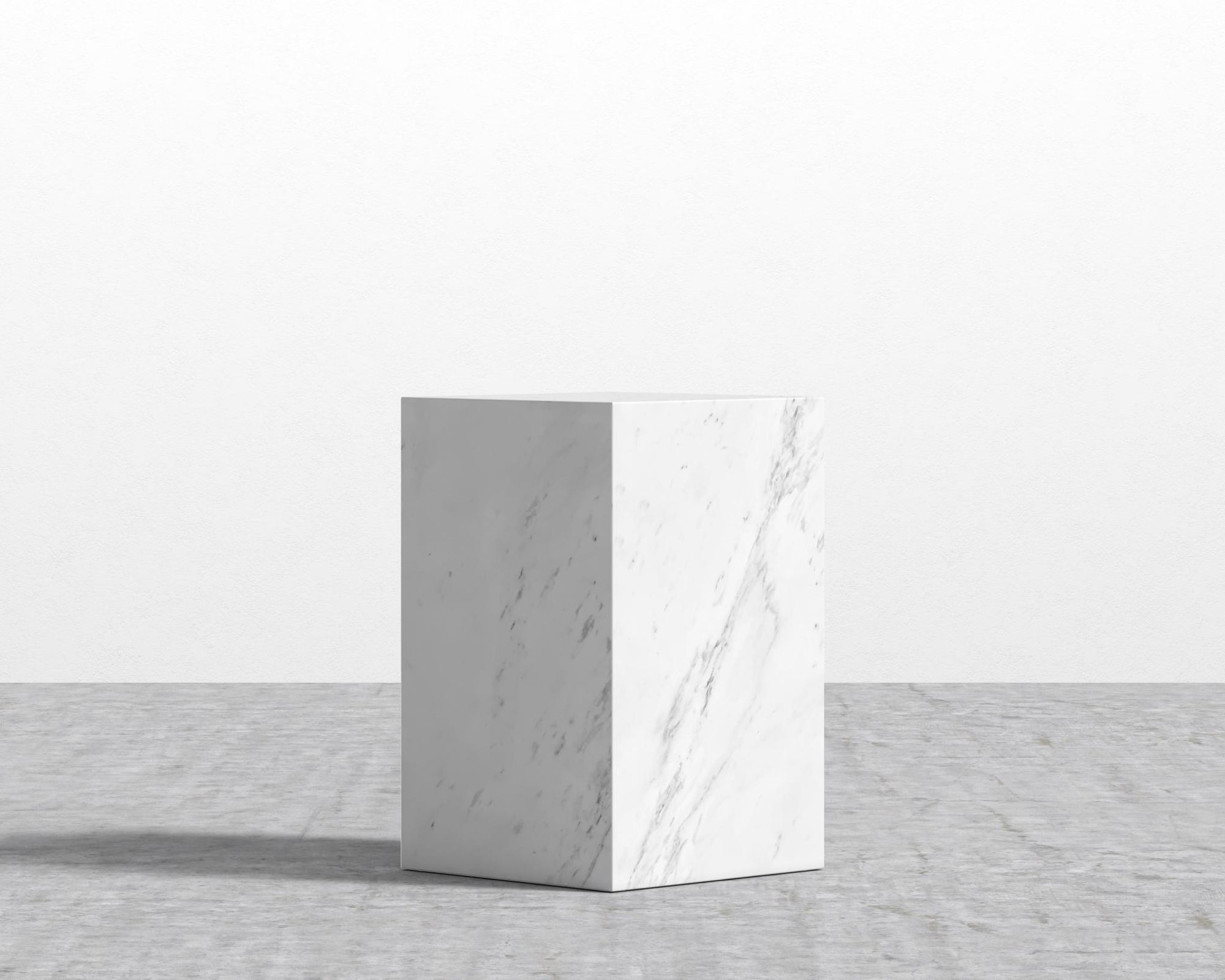 Liza Side Table - Marble - White Carrara Marble