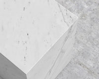 Liza Side Table - Marble - White Carrara Marble