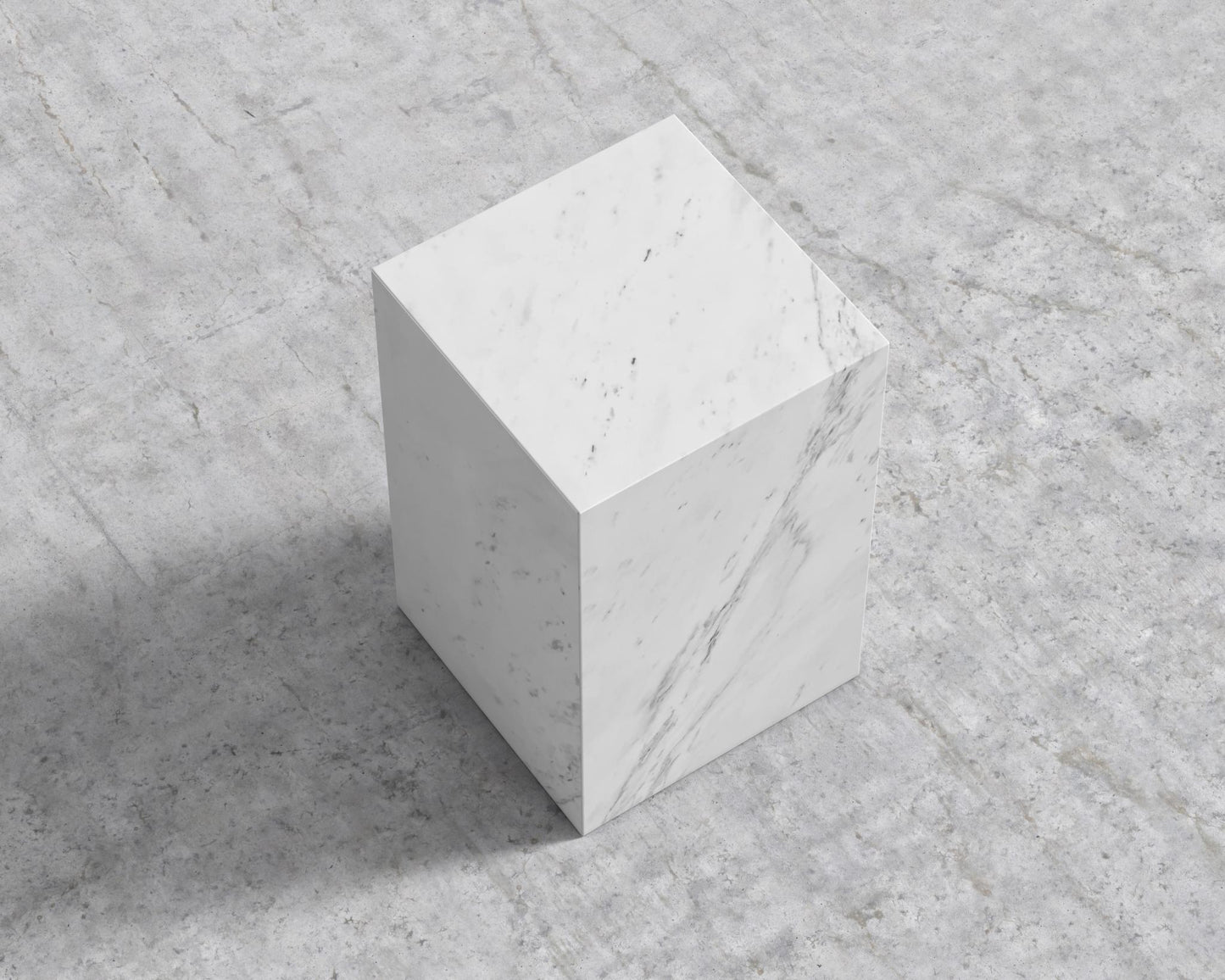 Liza Side Table - Marble - White Carrara Marble