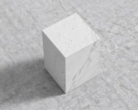 Liza Side Table - Marble - White Carrara Marble