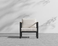 Louis Outdoor Armchair - Black - Louis, Outdoor Fabric - Palisades