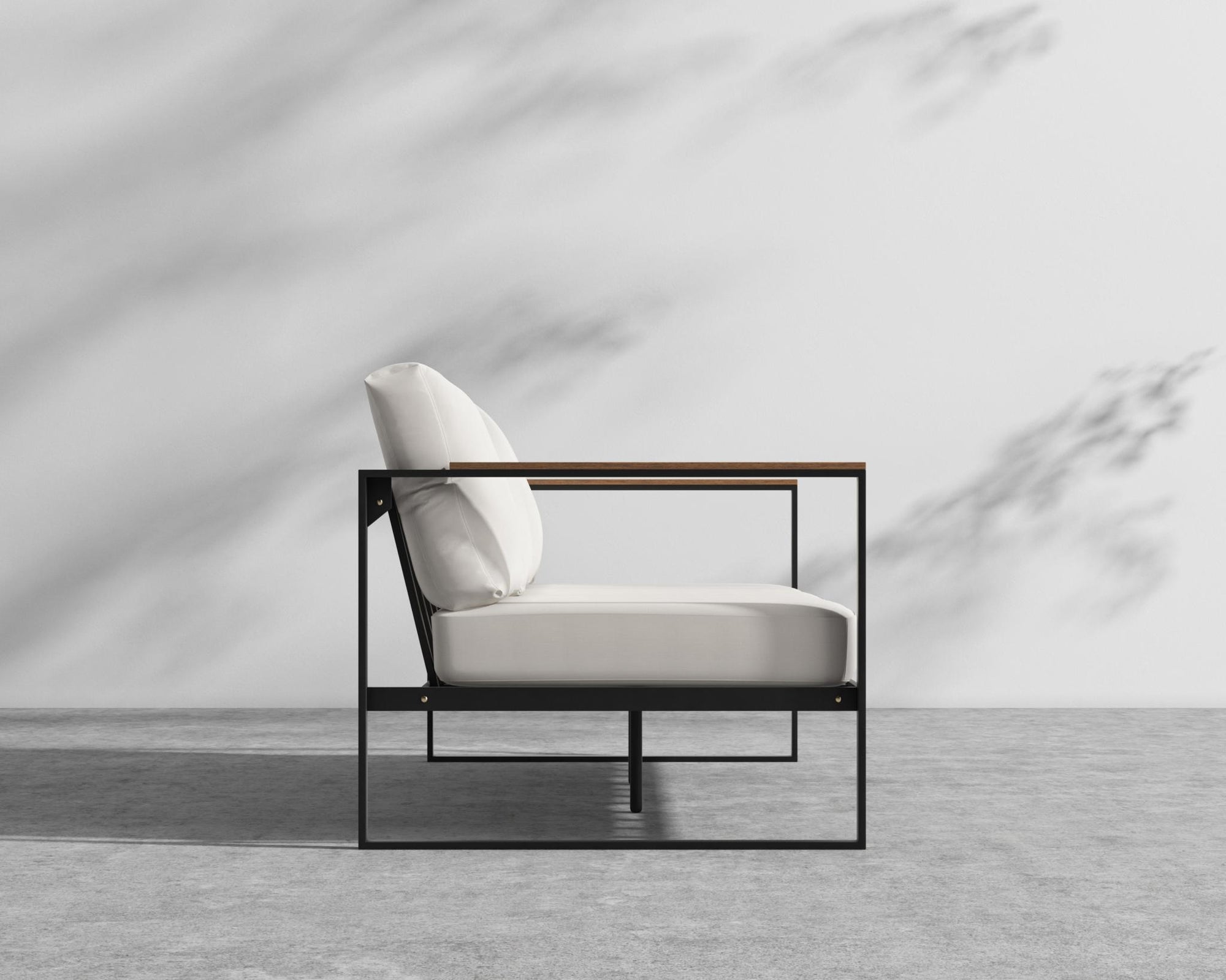 Louis Outdoor Sofa - Black - Louis, Outdoor Fabric - Palisades