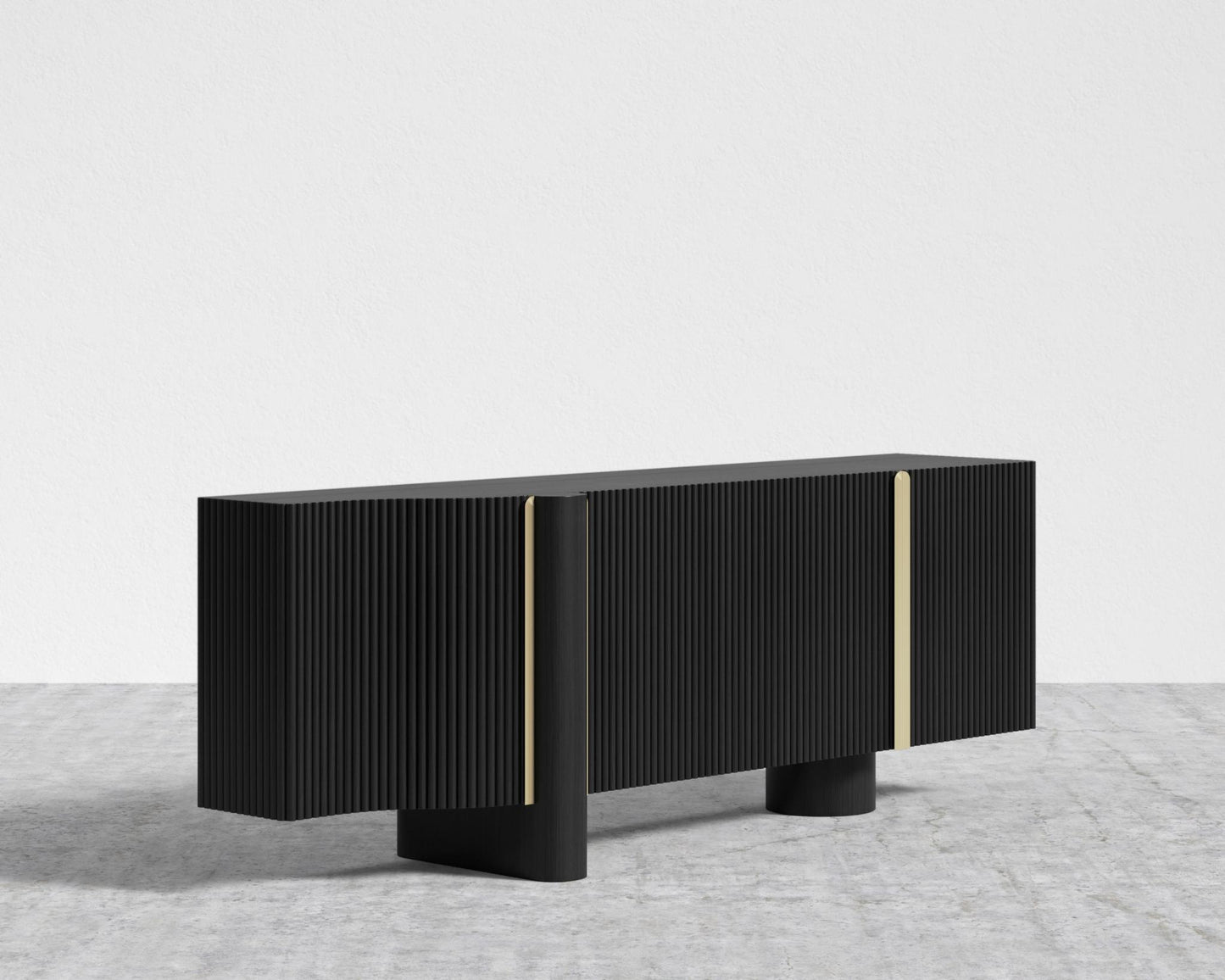 Magnus Entryway Console - Black Oak Veneer