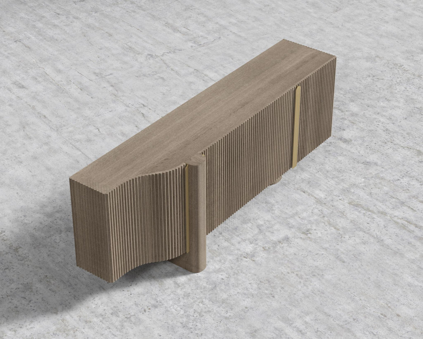 Magnus Entryway Console - Grey Oak Veneer