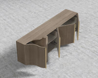 Magnus Entryway Console - Grey Oak Veneer