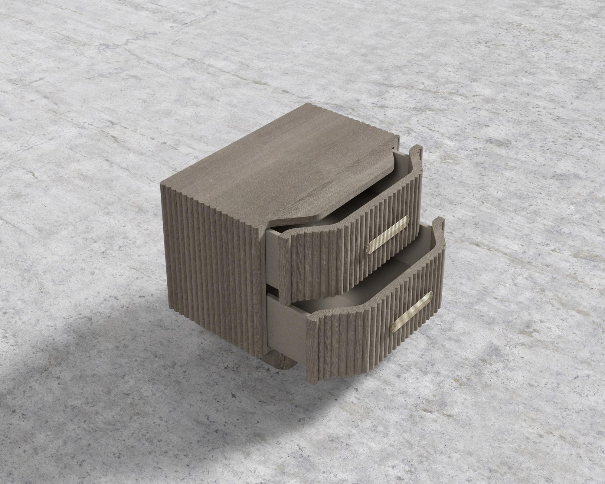 Magnus Nightstand - Grey Oak Veneer