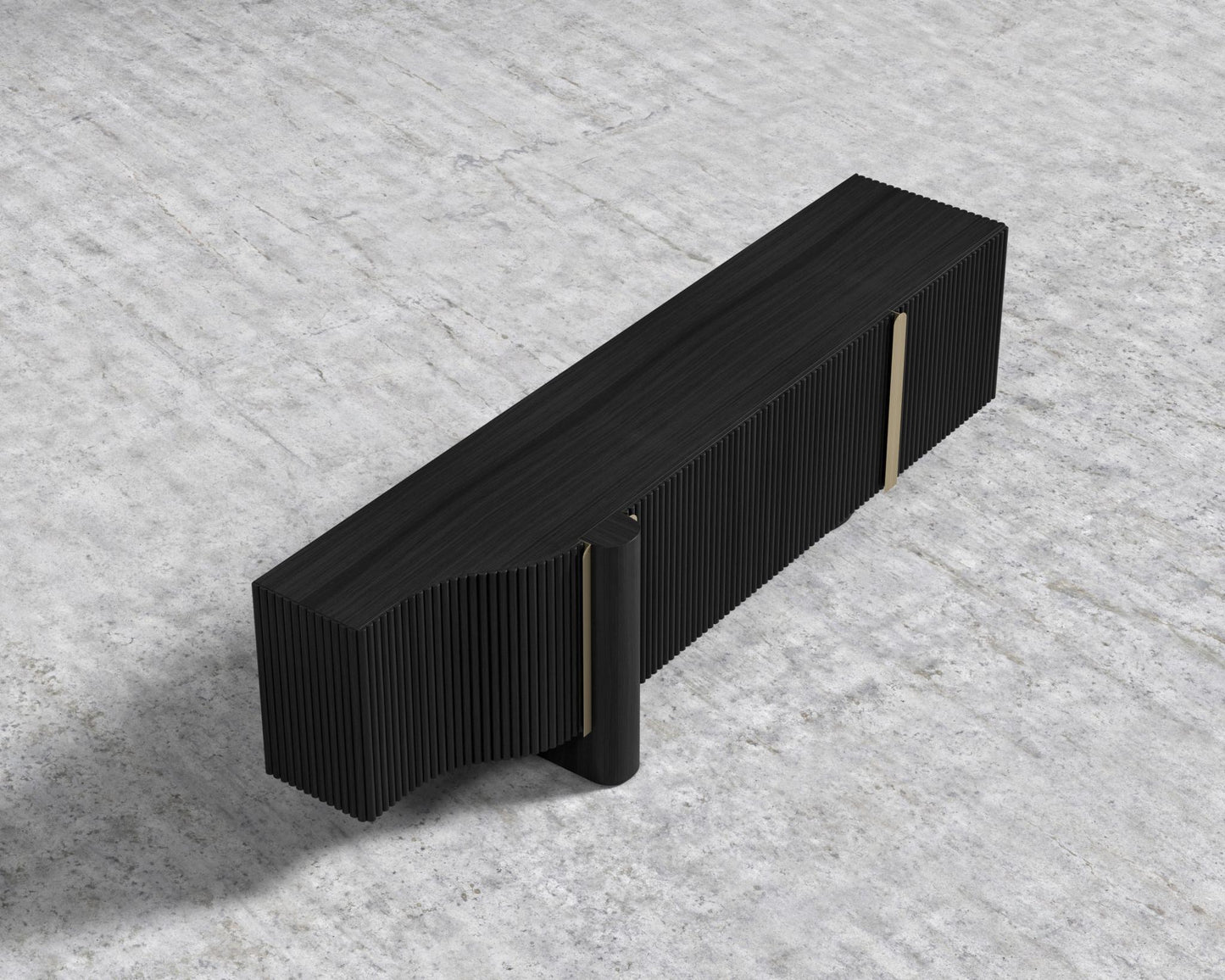Magnus TV Console - Black Oak Veneer