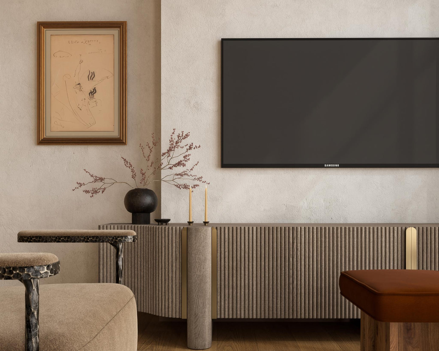 Magnus Media Console Scene