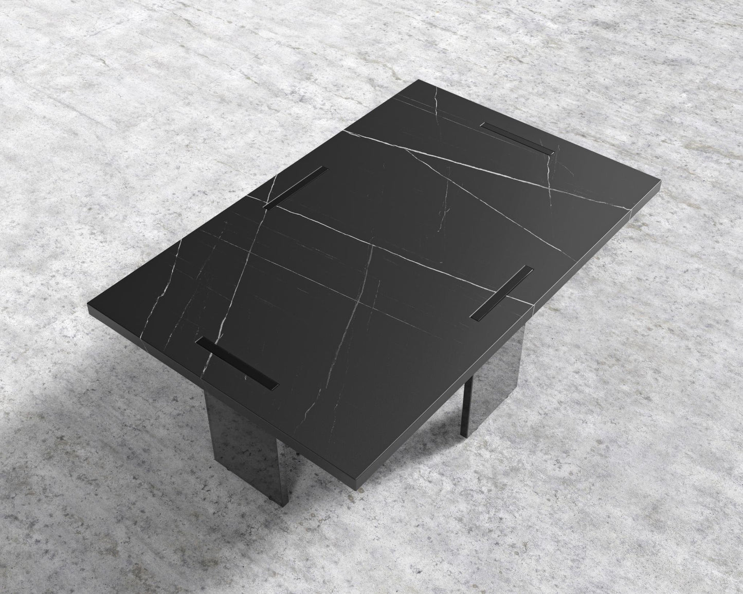 Marbella Coffee Table - Black Pietra Ceramic