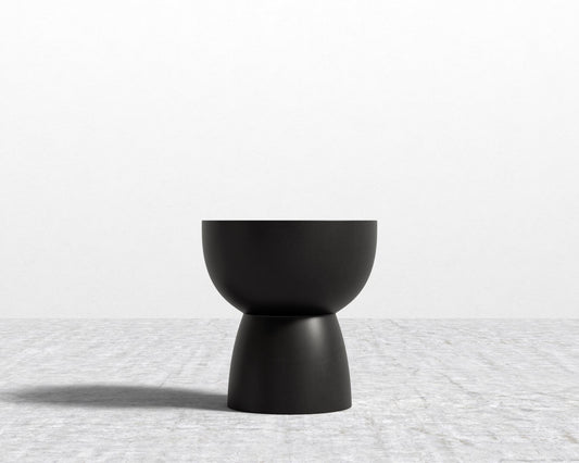 Maria Side Table - Black Concrete