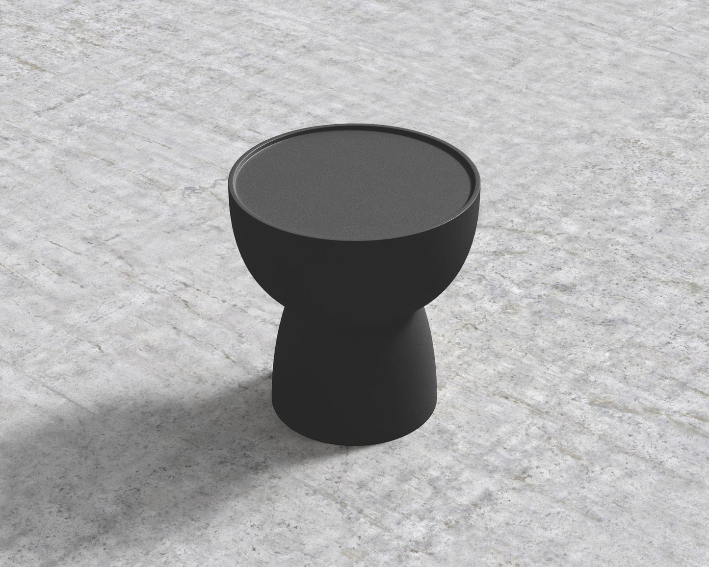 Maria Side Table - Black Wax Concrete
