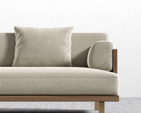Maria Sofa - Maria Brushed Brass, Maria Signature Plush Velvet - Warm Taupe