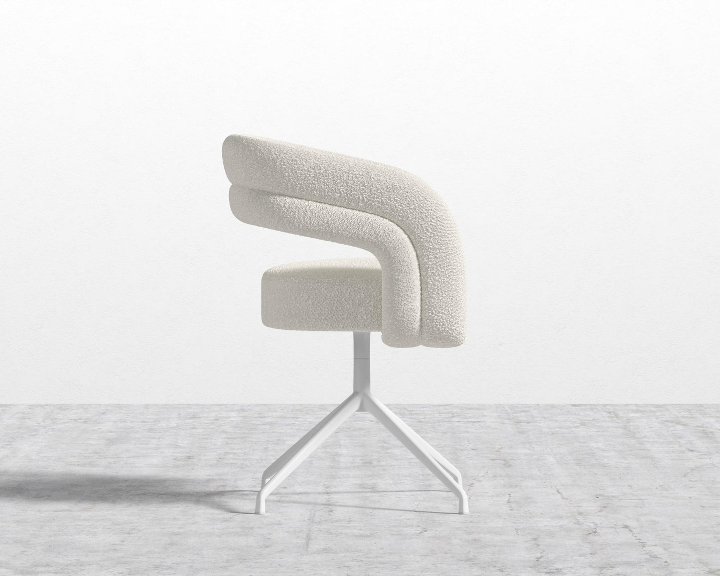 Mia Dining Chair - Chatou Boucle - Pearl