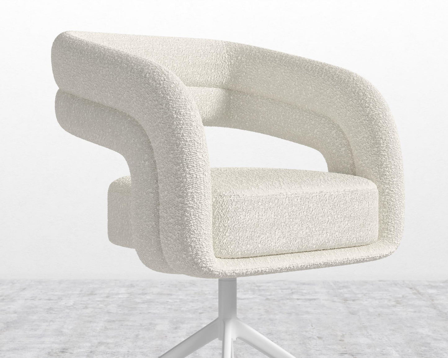 Mia Dining Chair - Chatou Boucle - Pearl