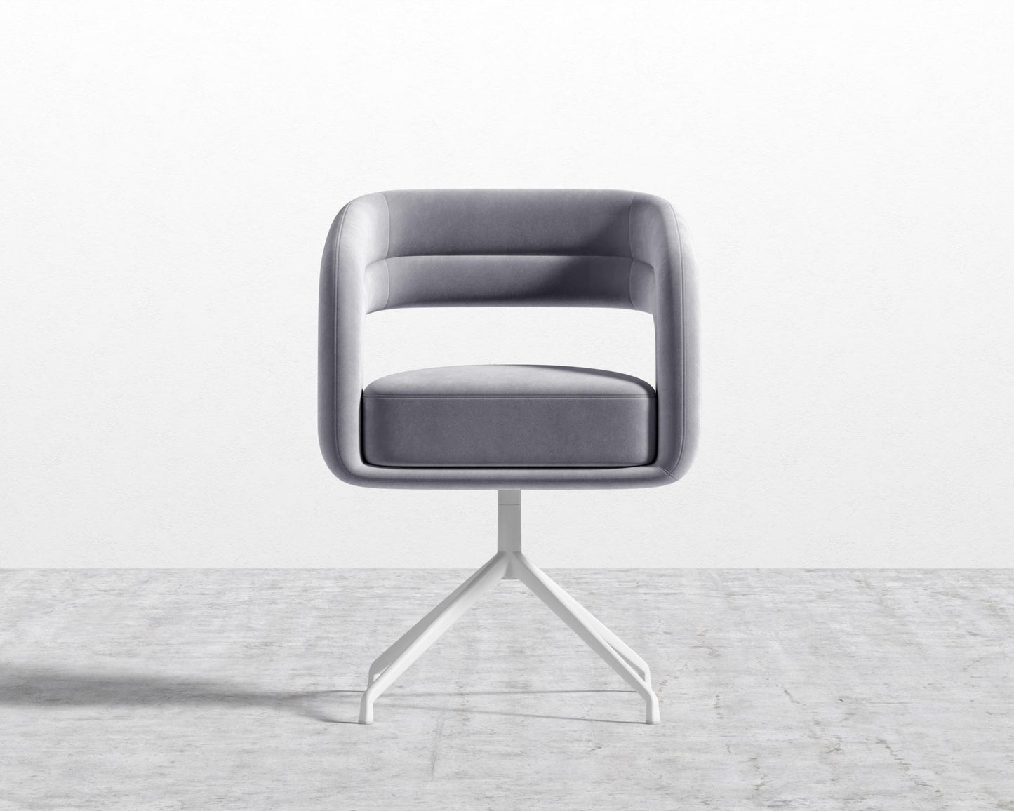 Mia Dining Chair - Black, Glides, Vintage Velvet - Glacier Grey