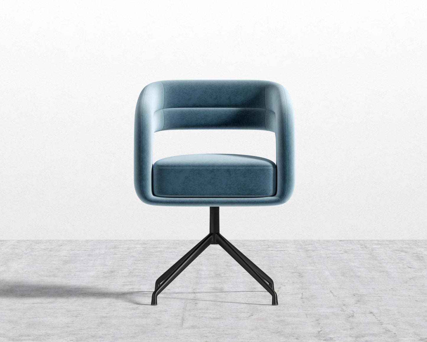 Mia Dining Chair - Black, Glides, Vintage Velvet - Solstice